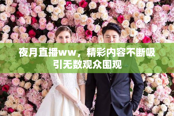 夜月直播ww，精彩内容不断吸引无数观众围观
