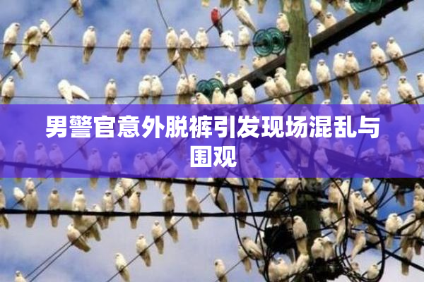 男警官意外脱裤引发现场混乱与围观