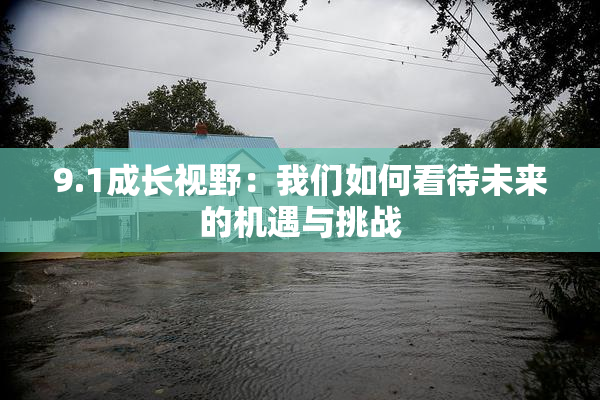 9.1成长视野：我们如何看待未来的机遇与挑战