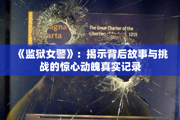 《监狱女警》：揭示背后故事与挑战的惊心动魄真实记录