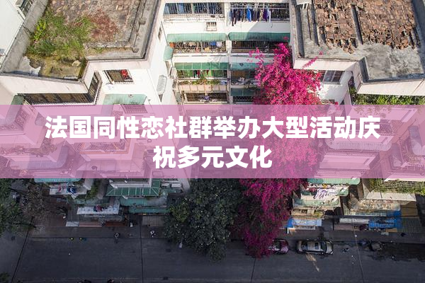 法国同性恋社群举办大型活动庆祝多元文化