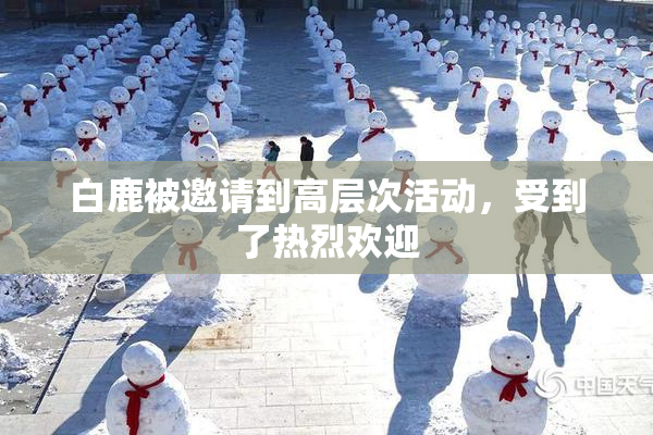 白鹿被邀请到高层次活动，受到了热烈欢迎