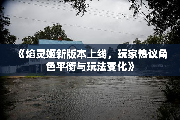 《焰灵姬新版本上线，玩家热议角色平衡与玩法变化》