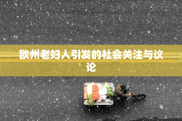 欧州老妇人引发的社会关注与议论
