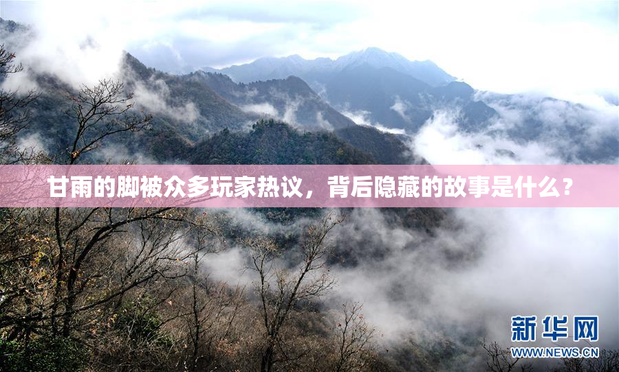甘雨的脚被众多玩家热议，背后隐藏的故事是什么？