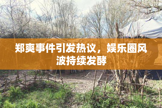 郑爽事件引发热议，娱乐圈风波持续发酵
