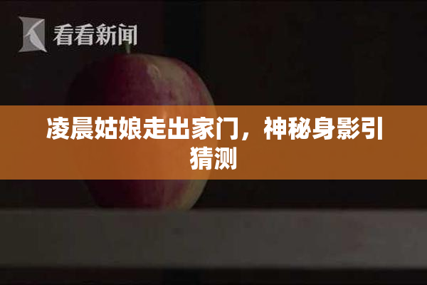 凌晨姑娘走出家门，神秘身影引猜测