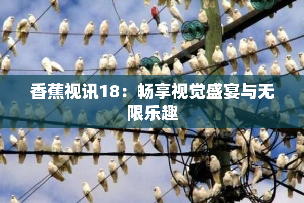 香蕉视讯18：畅享视觉盛宴与无限乐趣