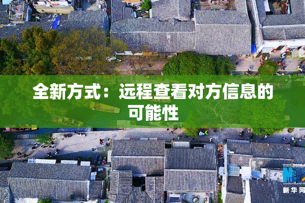 全新方式：远程查看对方信息的可能性