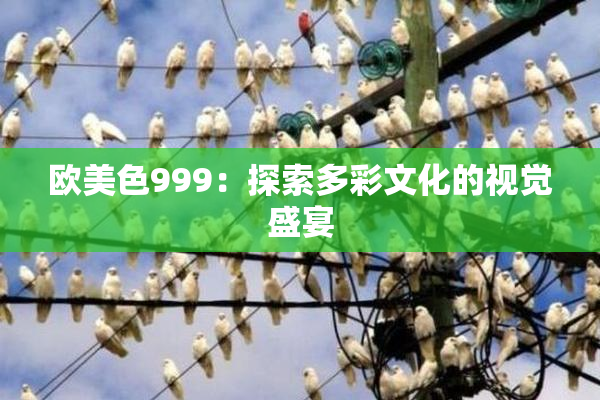 欧美色999：探索多彩文化的视觉盛宴
