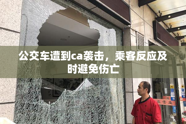 公交车遭到ca袭击，乘客反应及时避免伤亡