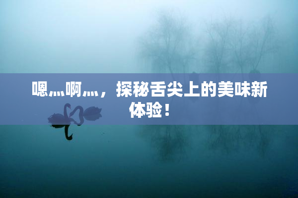 嗯灬啊灬，探秘舌尖上的美味新体验！