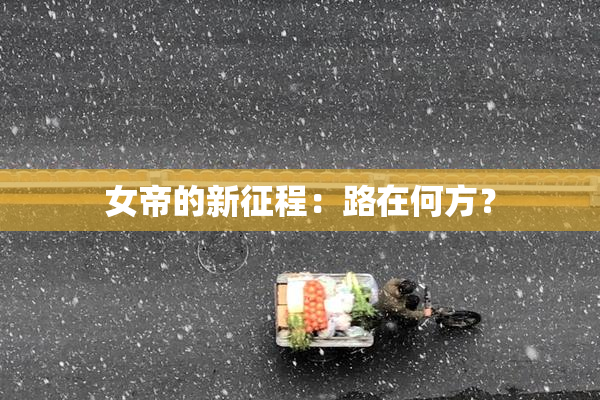 女帝的新征程：路在何方？