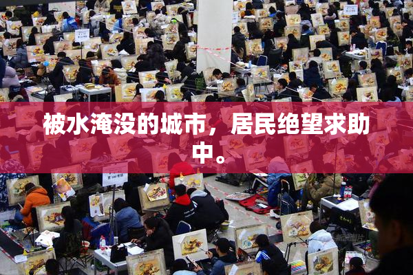 被水淹没的城市，居民绝望求助中。