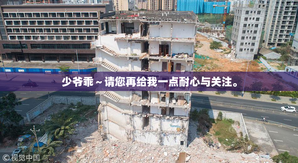 少爷乖～请您再给我一点耐心与关注。