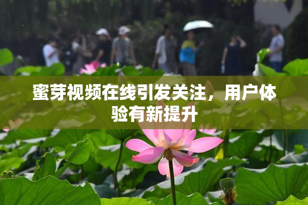 蜜芽视频在线引发关注，用户体验有新提升