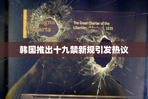 韩国推出十九禁新规引发热议
