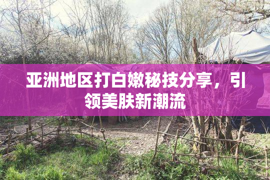 亚洲地区打白嫩秘技分享，引领美肤新潮流