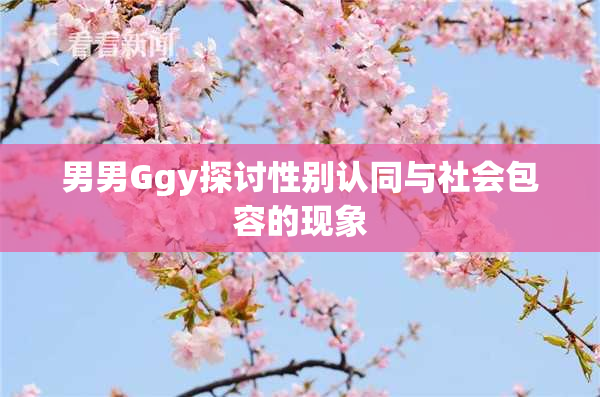 男男Ggy探讨性别认同与社会包容的现象