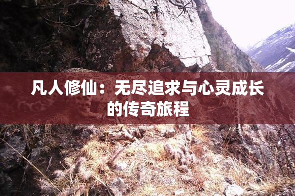 凡人修仙：无尽追求与心灵成长的传奇旅程