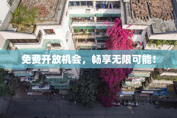 免费开放机会，畅享无限可能！