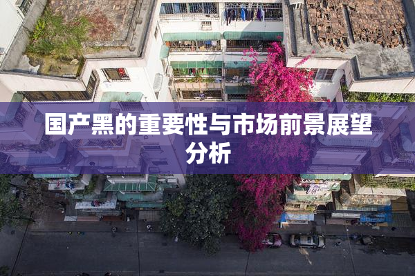 国产黑的重要性与市场前景展望分析