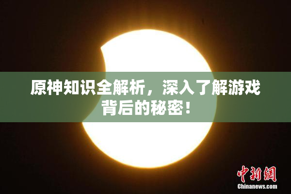 原神知识全解析，深入了解游戏背后的秘密！