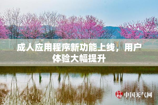 成人应用程序新功能上线，用户体验大幅提升