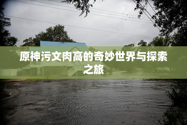 原神污文肉高的奇妙世界与探索之旅