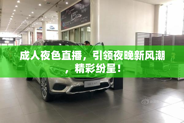 成人夜色直播，引领夜晚新风潮，精彩纷呈！