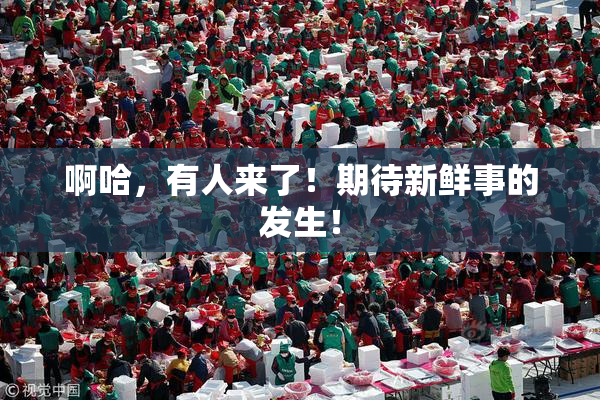 啊哈，有人来了！期待新鲜事的发生！