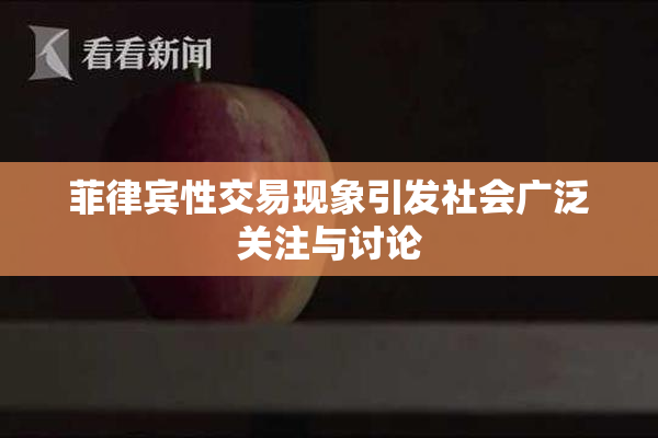菲律宾性交易现象引发社会广泛关注与讨论
