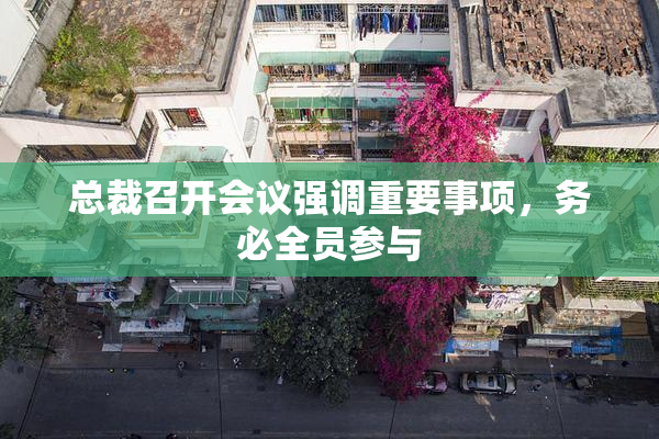 总裁召开会议强调重要事项，务必全员参与