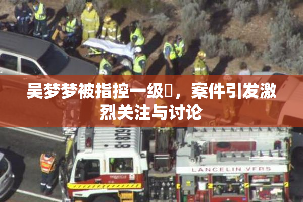 吴梦梦被指控一级婬，案件引发激烈关注与讨论