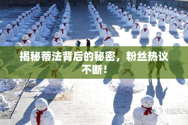 揭秘蒂法背后的秘密，粉丝热议不断！