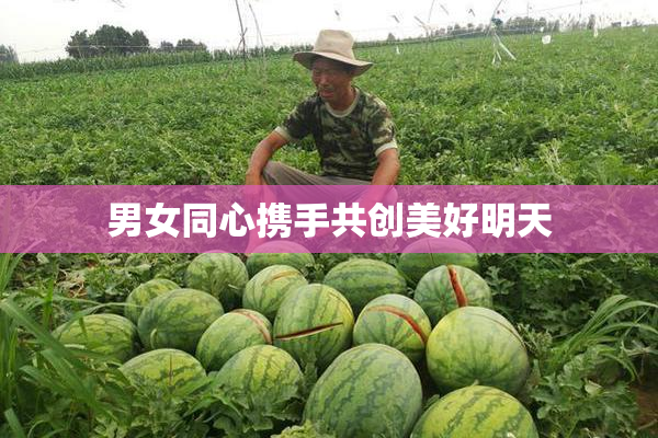 男女同心携手共创美好明天
