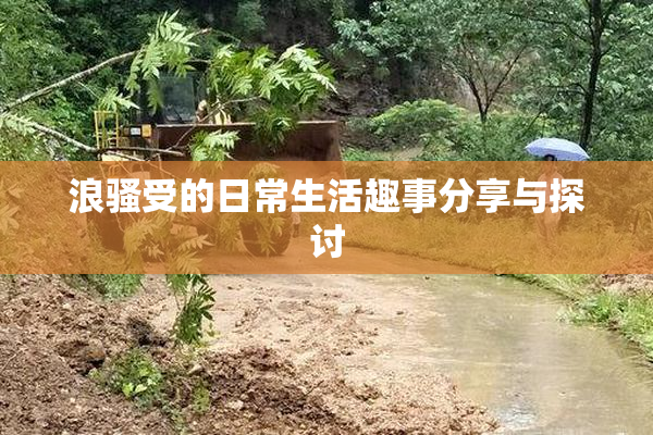 浪骚受的日常生活趣事分享与探讨