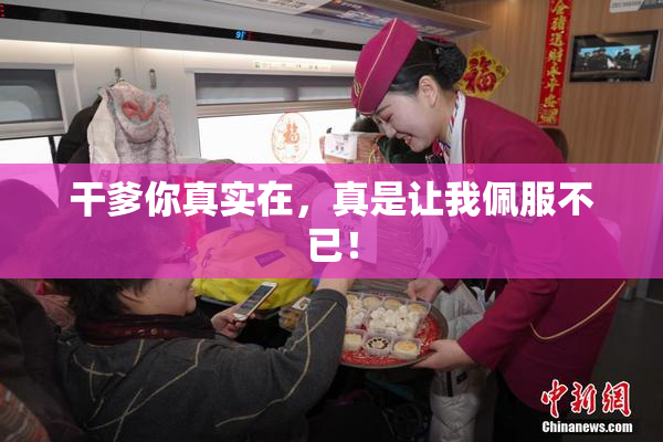 干爹你真实在，真是让我佩服不已！