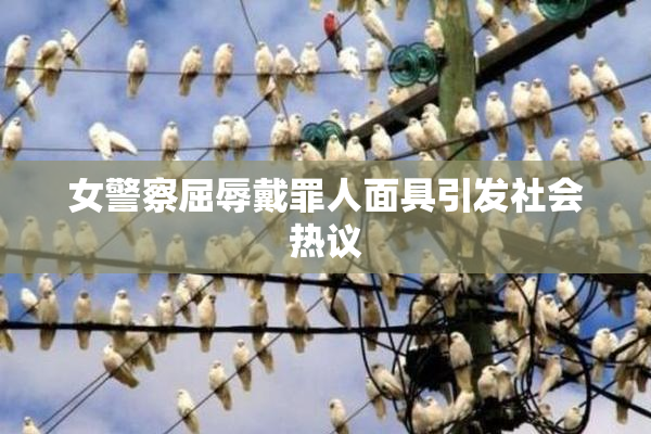 女警察屈辱戴罪人面具引发社会热议
