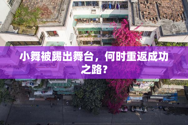 小舞被踢出舞台，何时重返成功之路？