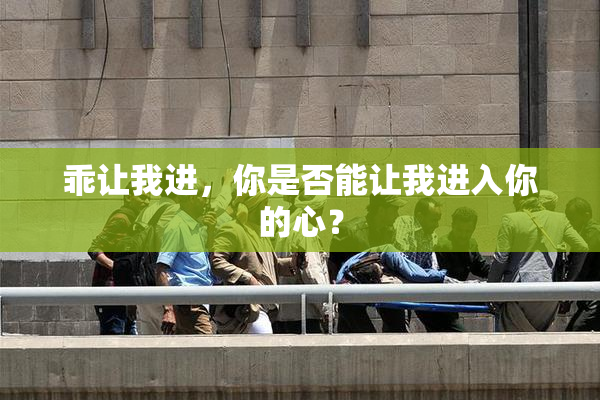 乖让我进，你是否能让我进入你的心？
