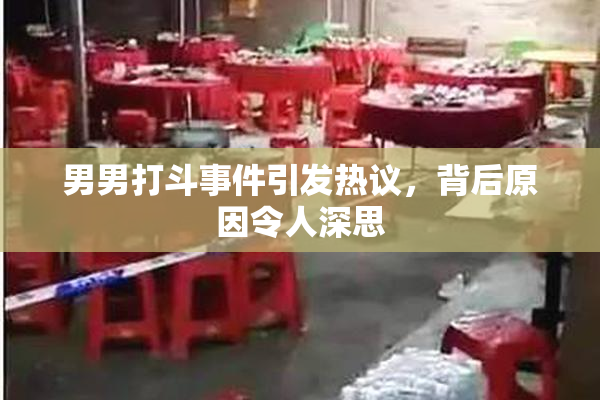 男男打斗事件引发热议，背后原因令人深思