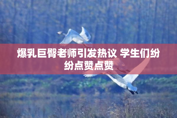 爆乳巨臀老师引发热议 学生们纷纷点赞点赞