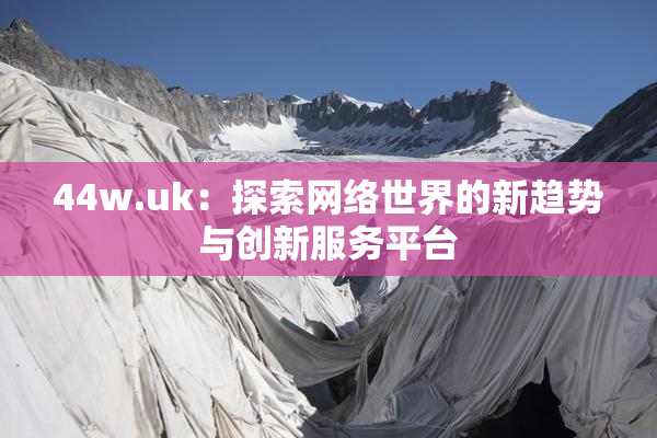 44w.uk：探索网络世界的新趋势与创新服务平台