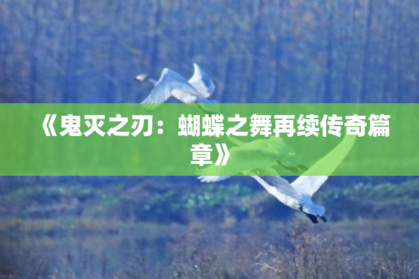 《鬼灭之刃：蝴蝶之舞再续传奇篇章》