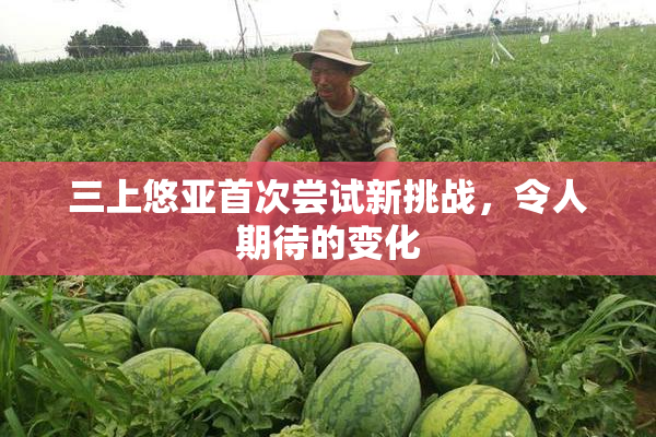 三上悠亚首次尝试新挑战，令人期待的变化