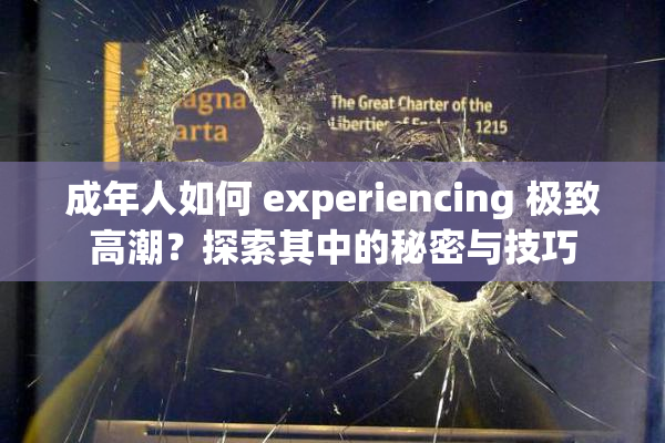 成年人如何 experiencing 极致高潮？探索其中的秘密与技巧