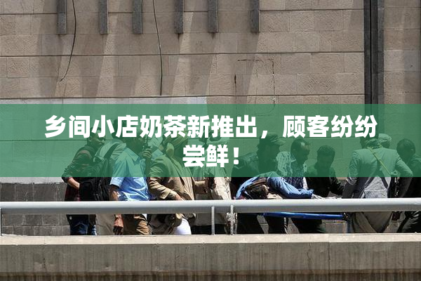 乡间小店奶茶新推出，顾客纷纷尝鲜！