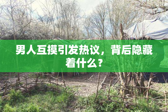 男人互摸引发热议，背后隐藏着什么？