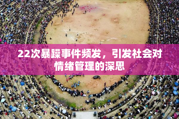 22次暴躁事件频发，引发社会对情绪管理的深思